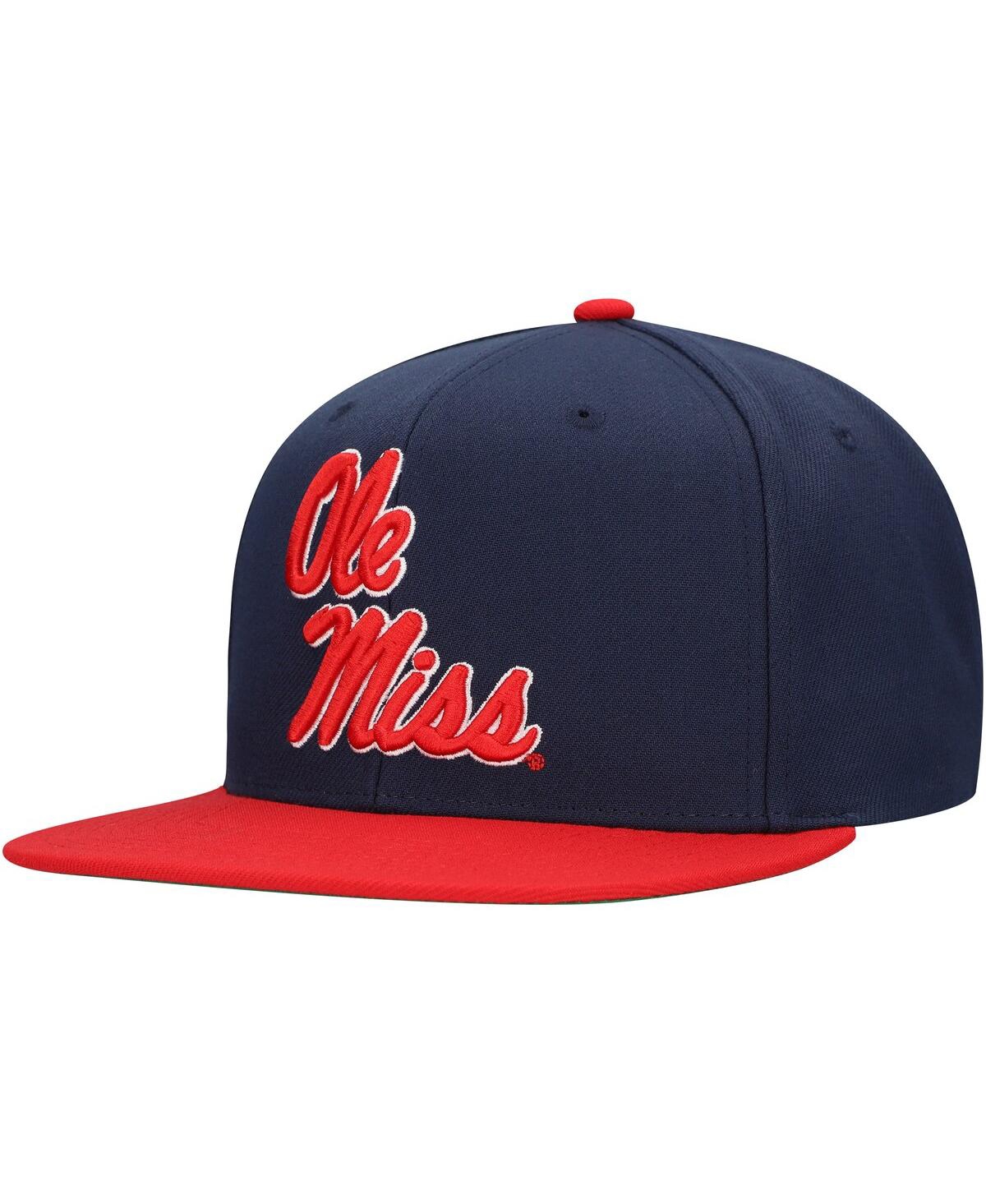 Men's Navy/Red Ole Miss Rebels 2-Tone 2.0 Snapback Hat - Navy, Red
