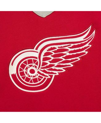 Women's Red Detroit Red Wings Heritage Lace-Up Pullover Sweatshirt