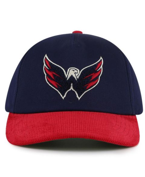 Мужская кепка American Needle Navy/Red Washington Capitals Burnett Adjustable Hat