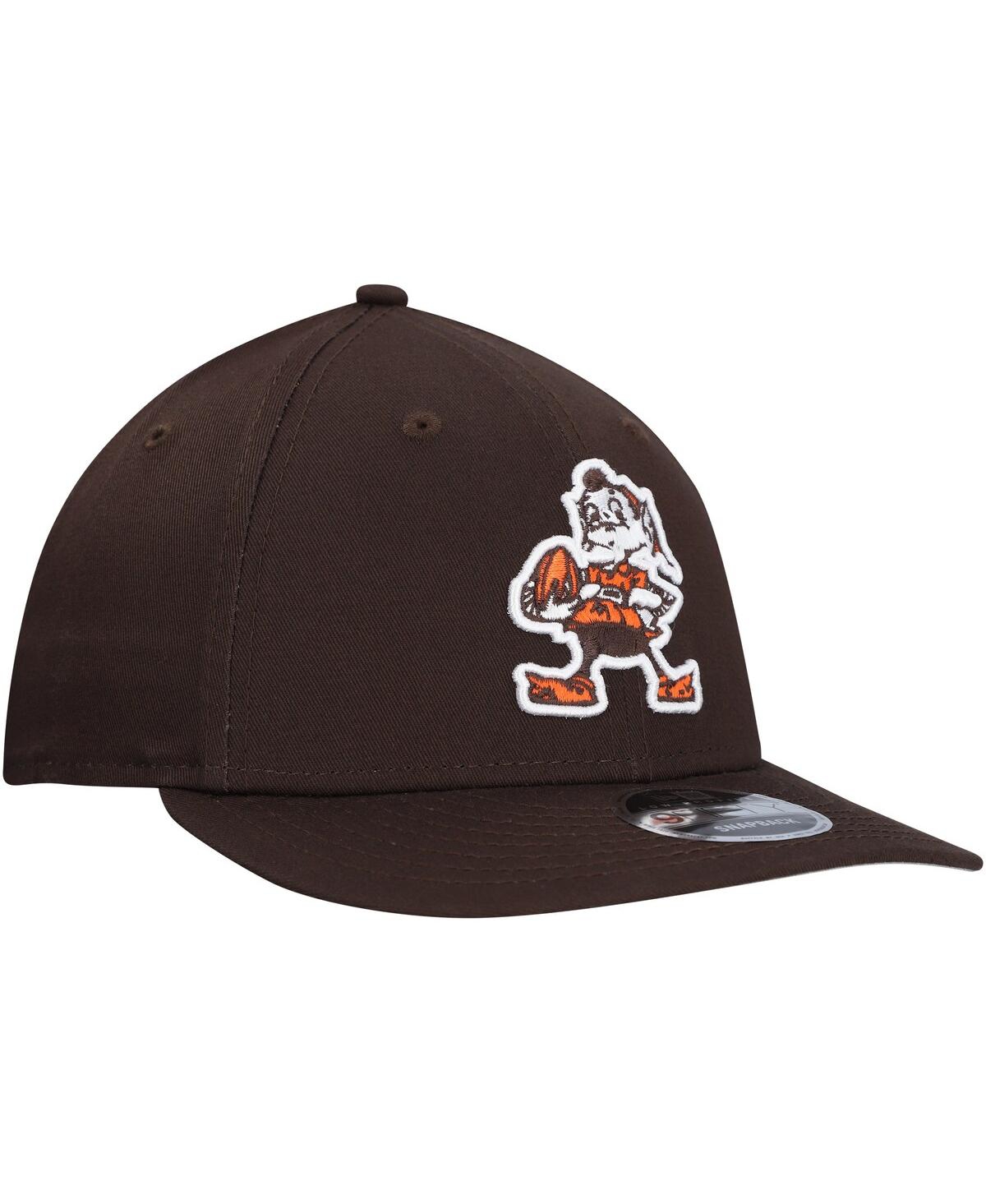 NEW ERA MEN'S BROWN CLEVELAND BROWNS MAIN LOW PROFILE 9FIFTY SNAPBACK HAT 