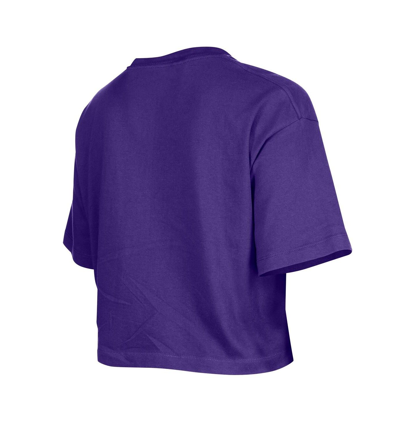 Женская футболка New Era Purple Los Angeles Lakers Oversized Boxy Crop — фото 2