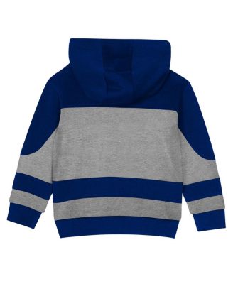 Toddler 2-Piece Blue/Heather Gray Tampa Bay Lightning Puck Hero Fleece Hoodie and Sweatpants Set