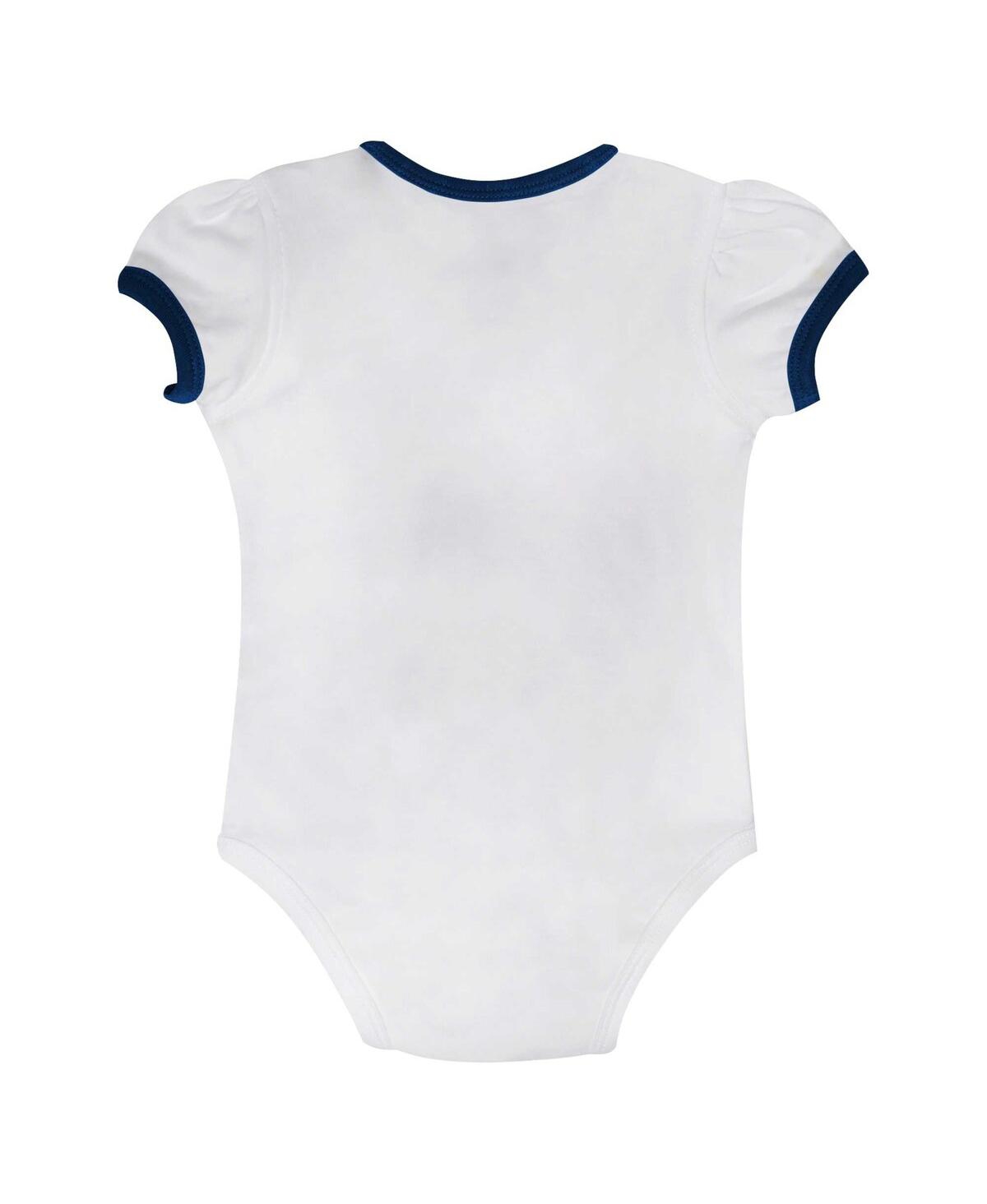Outerstuff Baby Boys And Girls 2-piece Notre Dame Fighting Irish Love My Team Bodysuit And Skirt Set In White