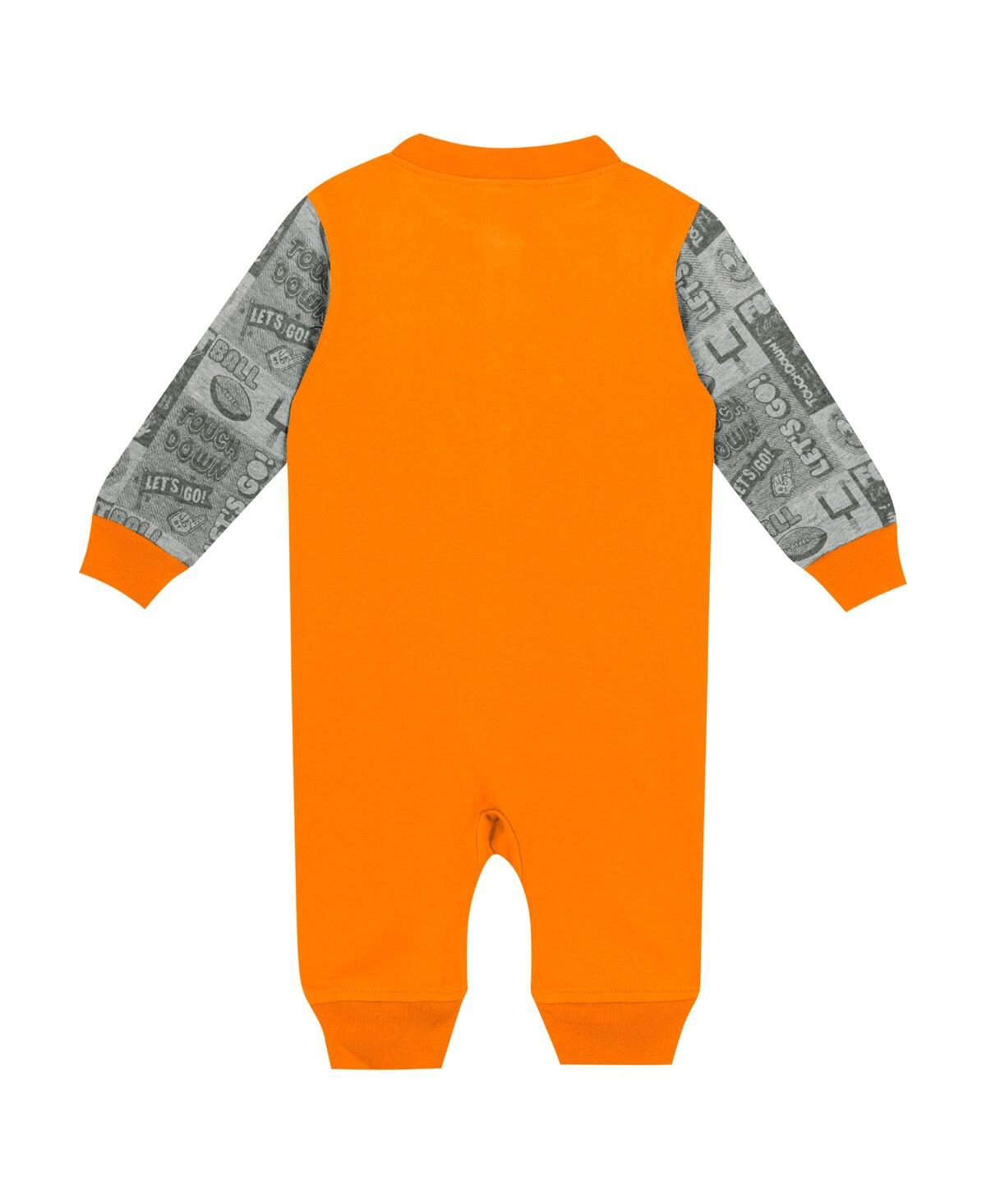 Outerstuff Baby Boys And Girls Tennessee Orange Tennessee Volunteers Playbook Colorblock Long Sleeve Coveralls In Tennessee Orange