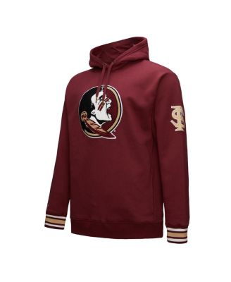 Men's Garnet Florida State Seminoles Chainstitch Fleece Pullover Hoodie