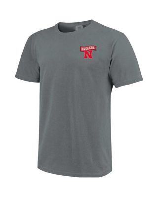Men's and Women's Gray Nebraska Huskers Retro Mascot Hyper Local Comfort Colors T-Shirt