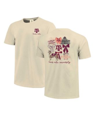 Image One - Men's and Women's Natural Texas A M Aggies Comfort Colors Coquette T-Shirt