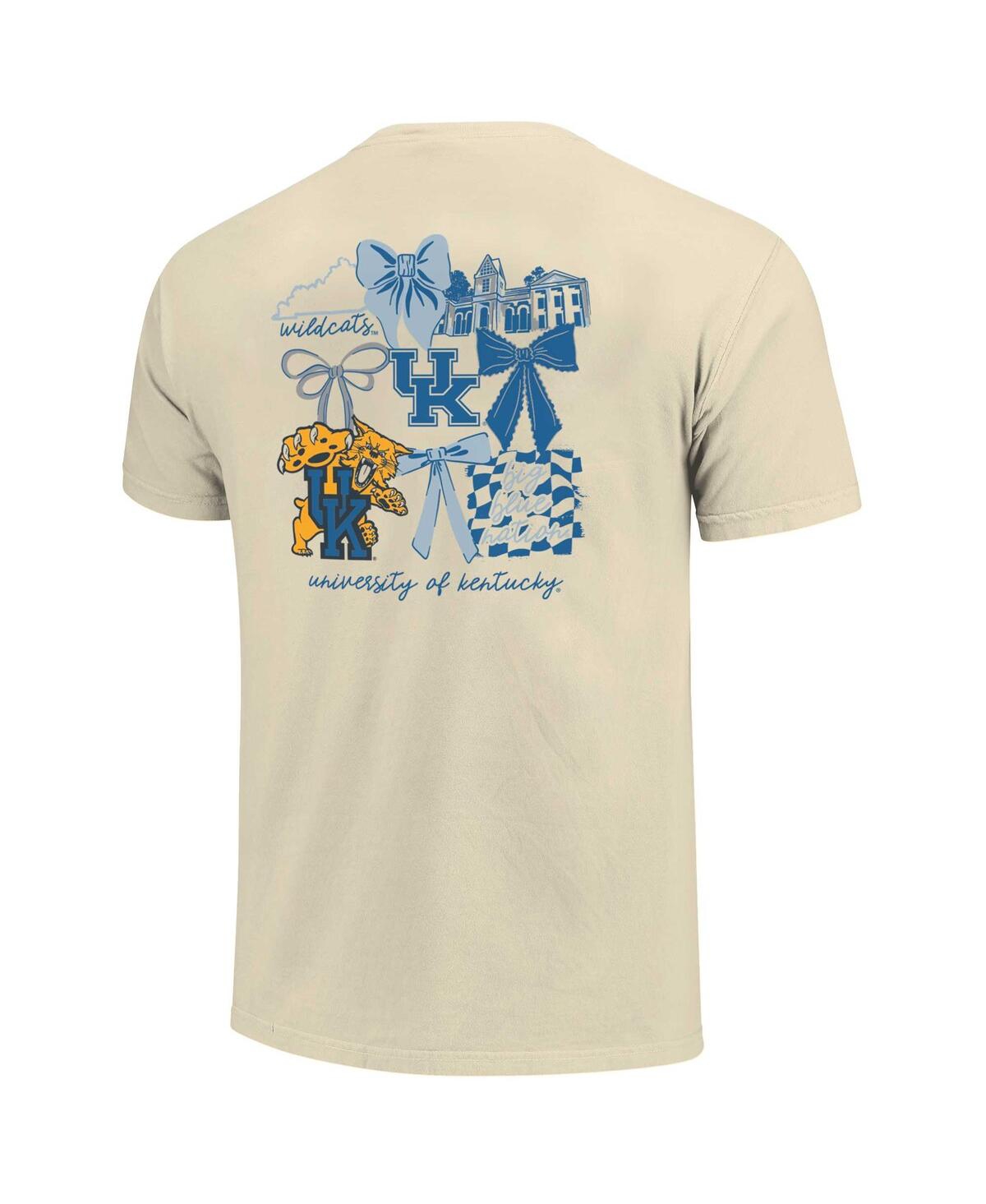 Image One Men's And Women's Natural Kentucky Wildcats Comfort Colors Coquette T-shirt In Brown