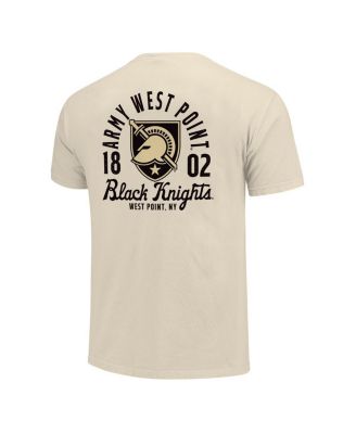 Men's Cream Army Black Knights Comfort Colors Mascot Overlay T-Shirt