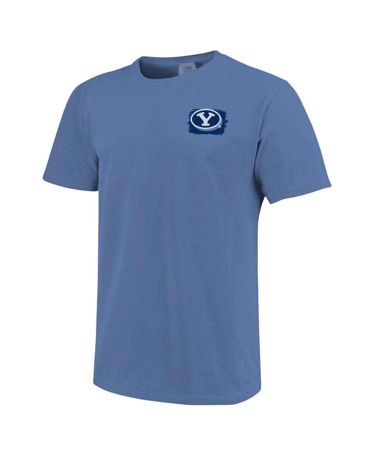 Image One Men's Royal Byu Cougars Hyperlocal Comfort Colors T-shirt In Blue