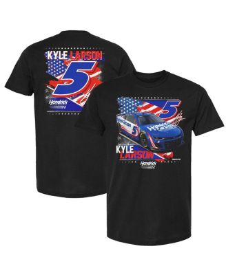 Hendrick Motorsports Team Collection - Men's Black Kyle Larson Patriotic Car T-Shirt