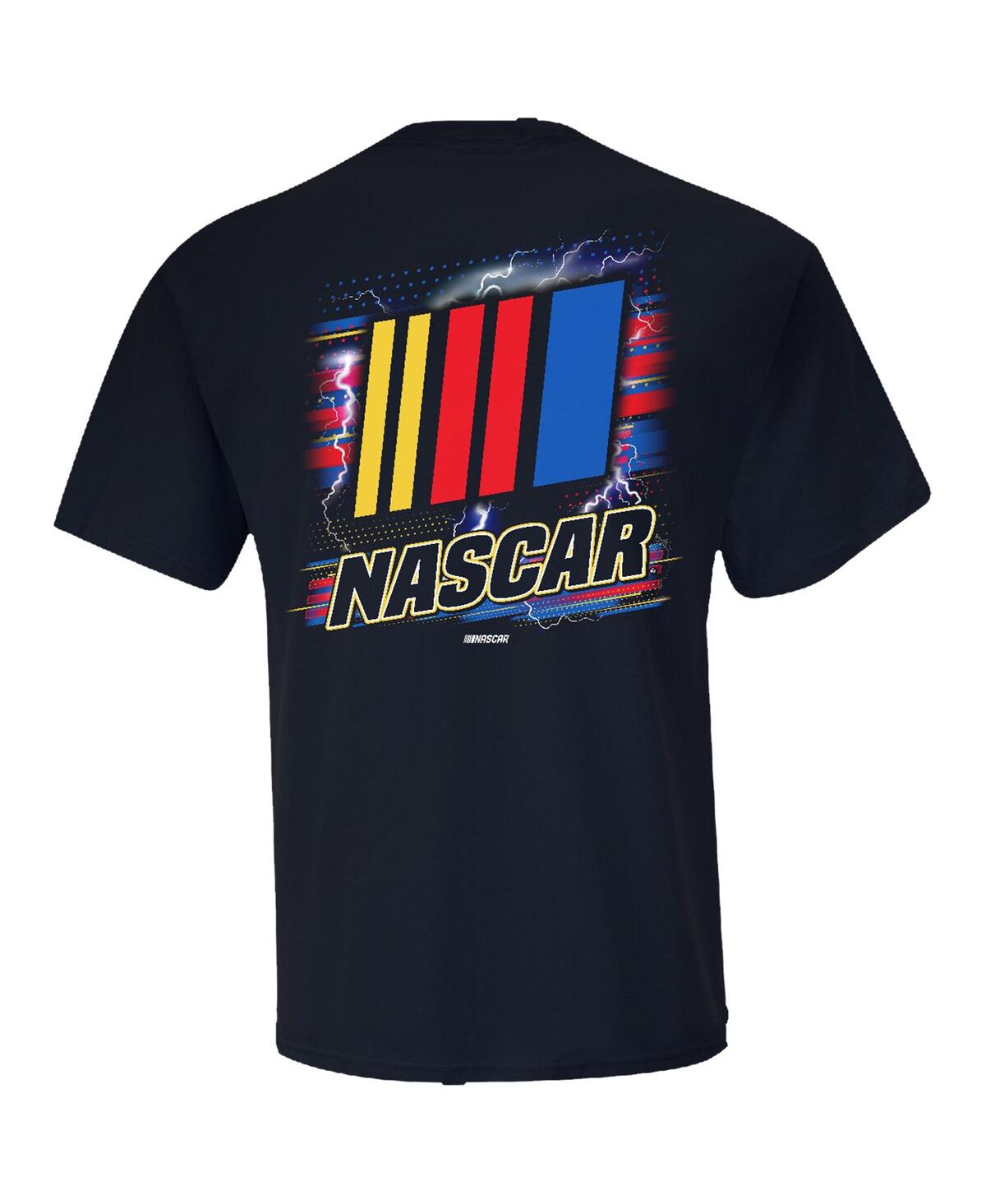 Checkered Flag Sports Men's Navy Nascar Lightning T-shirt In Navy