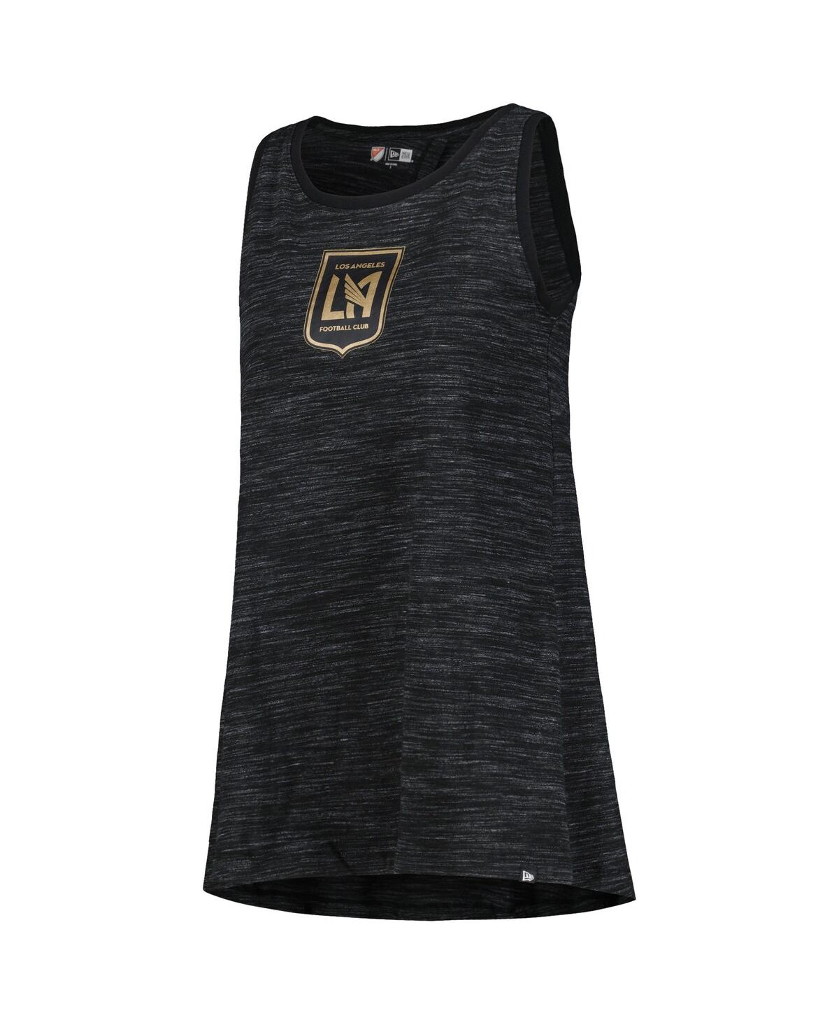 5th & Ocean Women's Black Lafc Athletic Cross Back Tank Top In Black