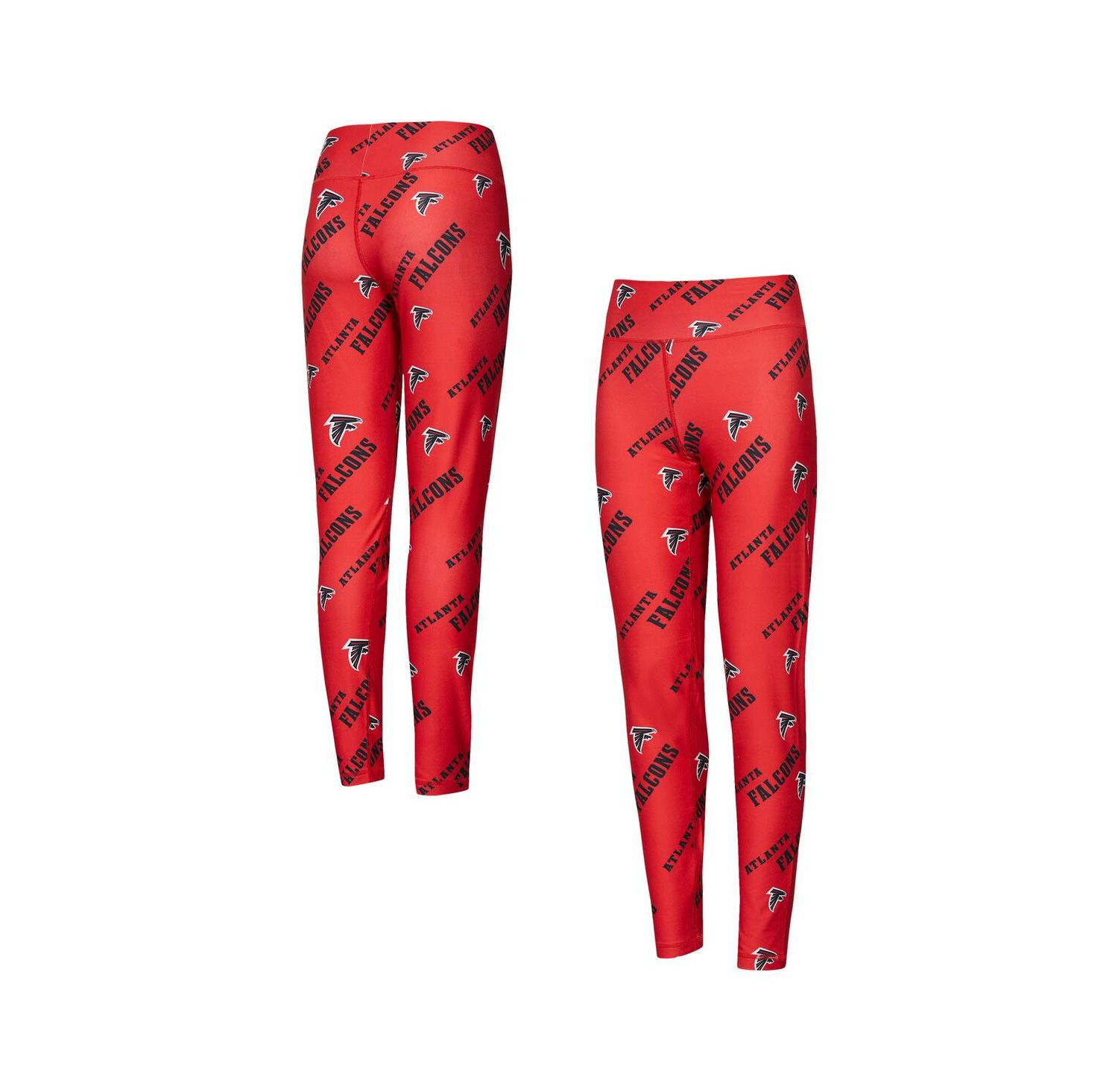 Women's Red Atlanta Falcons Breakthrough Allover Print Knit Sleep Leggings
