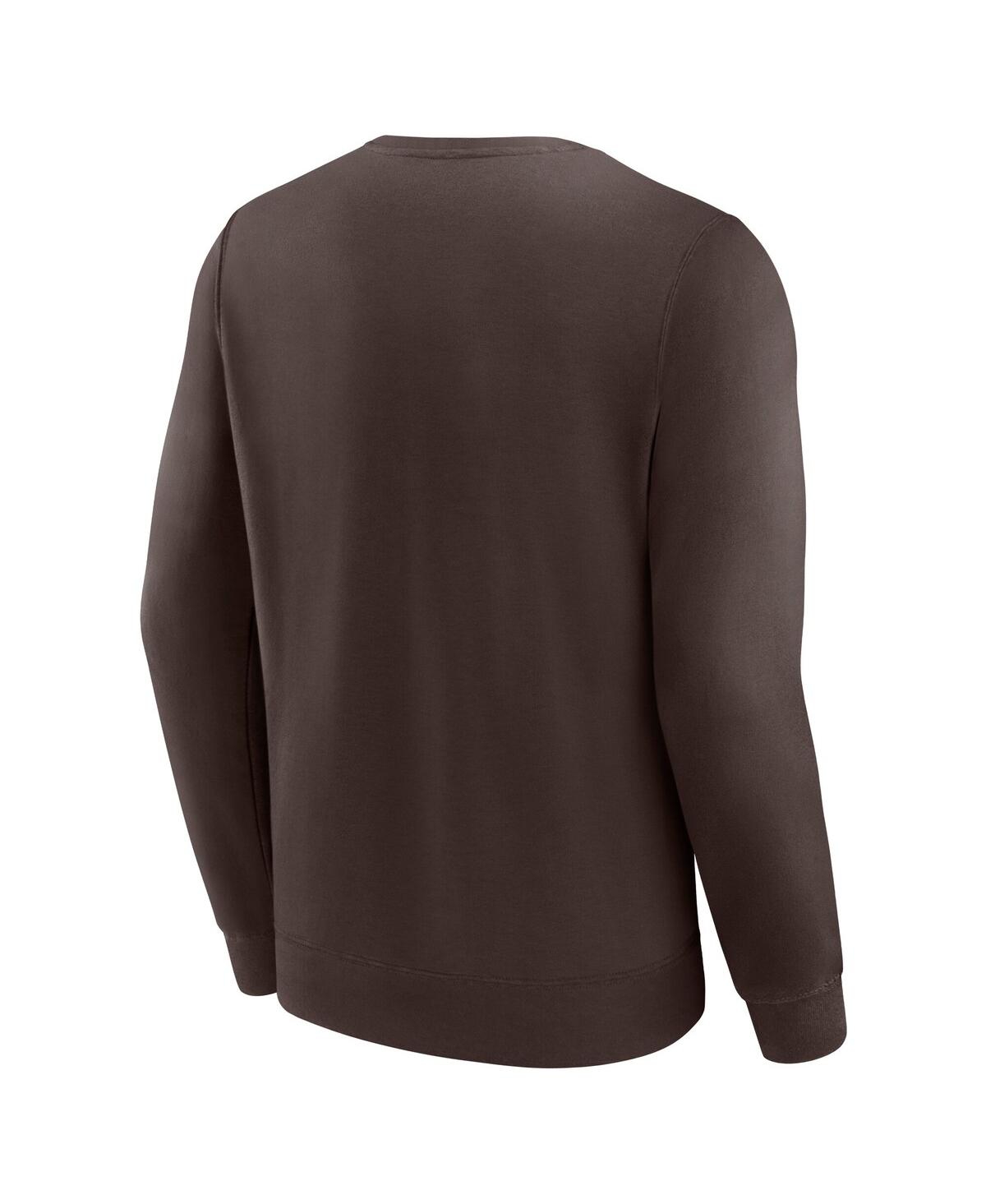 FANATICS MEN'S BROWN TUFTS UNIVERSITY JUMBOS SHORT NAME PULLOVER SWEATSHIRT 