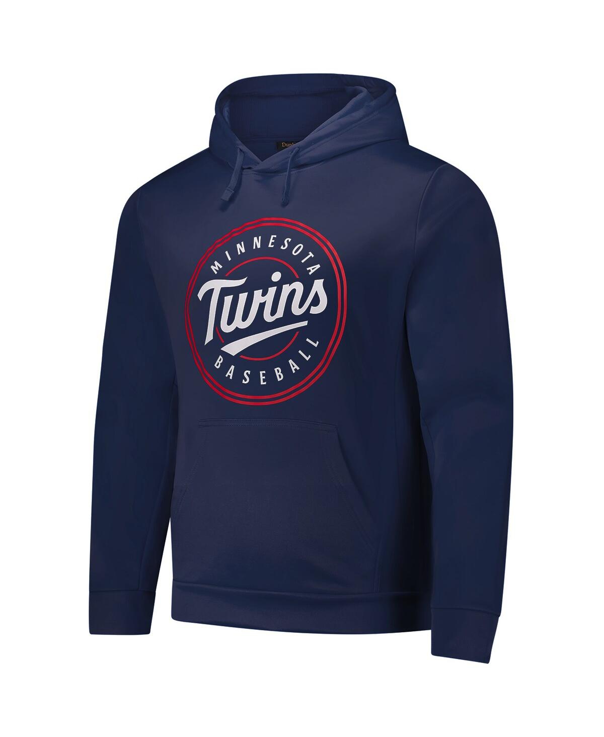 DUNBROOKE MEN'S NAVY MINNESOTA TWINS CHAMPION PULLOVER HOODIE 