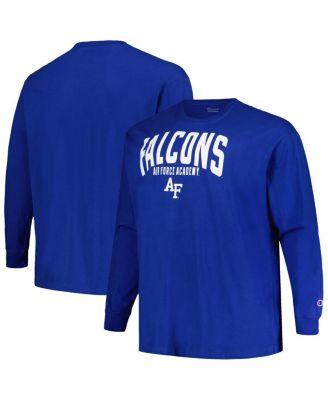 Men's Royal Air Force Falcons Big Tall Color Arch Long Sleeve T-Shirt