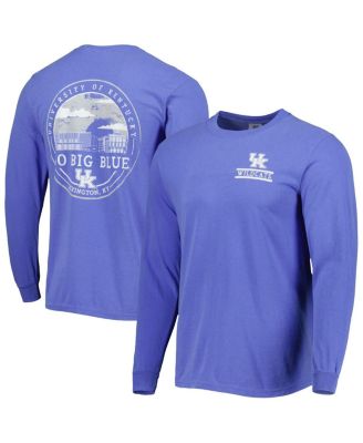 Image One - Men's Royal Kentucky Wildcats Circle Campus Scene Long Sleeve T-Shirt