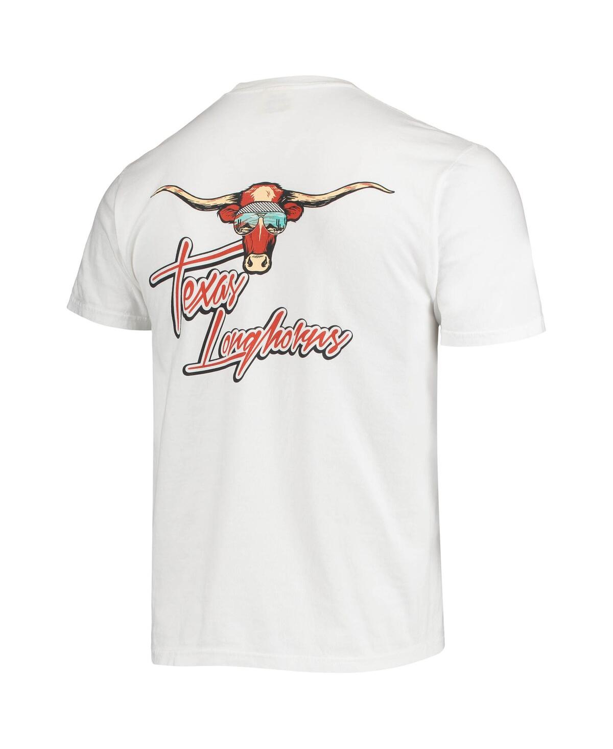 Image One White Texas Longhorns Mascot Bandana T-shirt In White