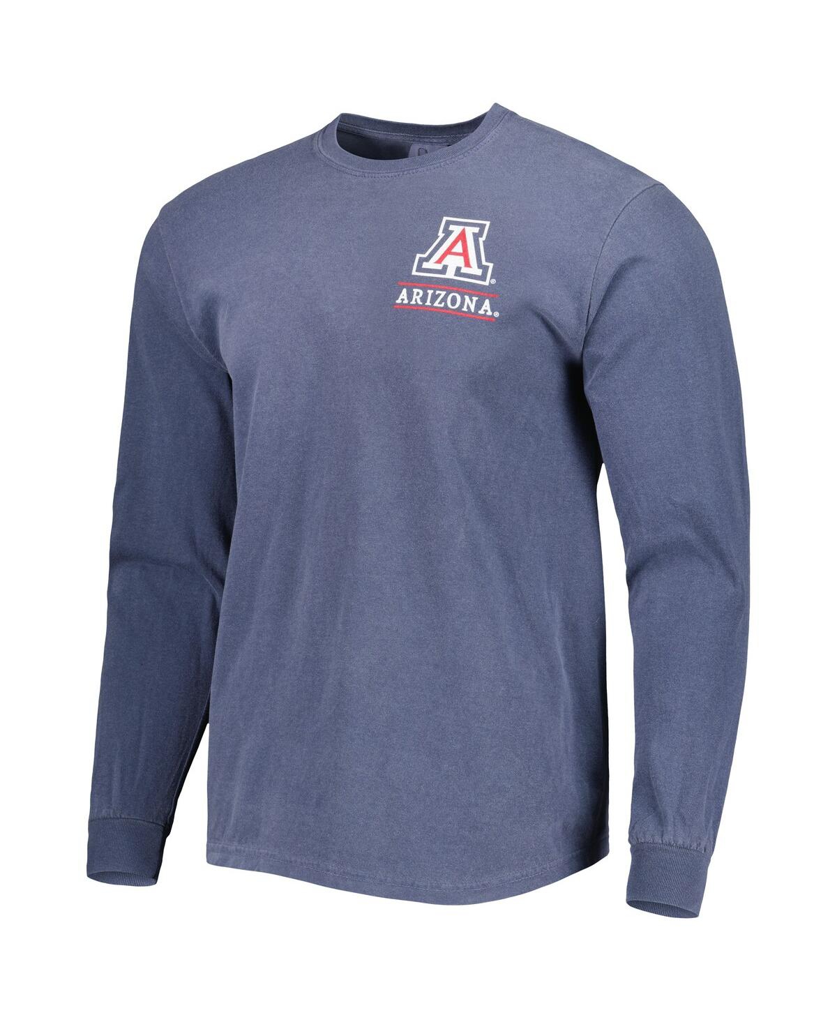 Image One Men's Navy Arizona Wildcats Circle Campus Scene Long Sleeve T-shirt In Blue