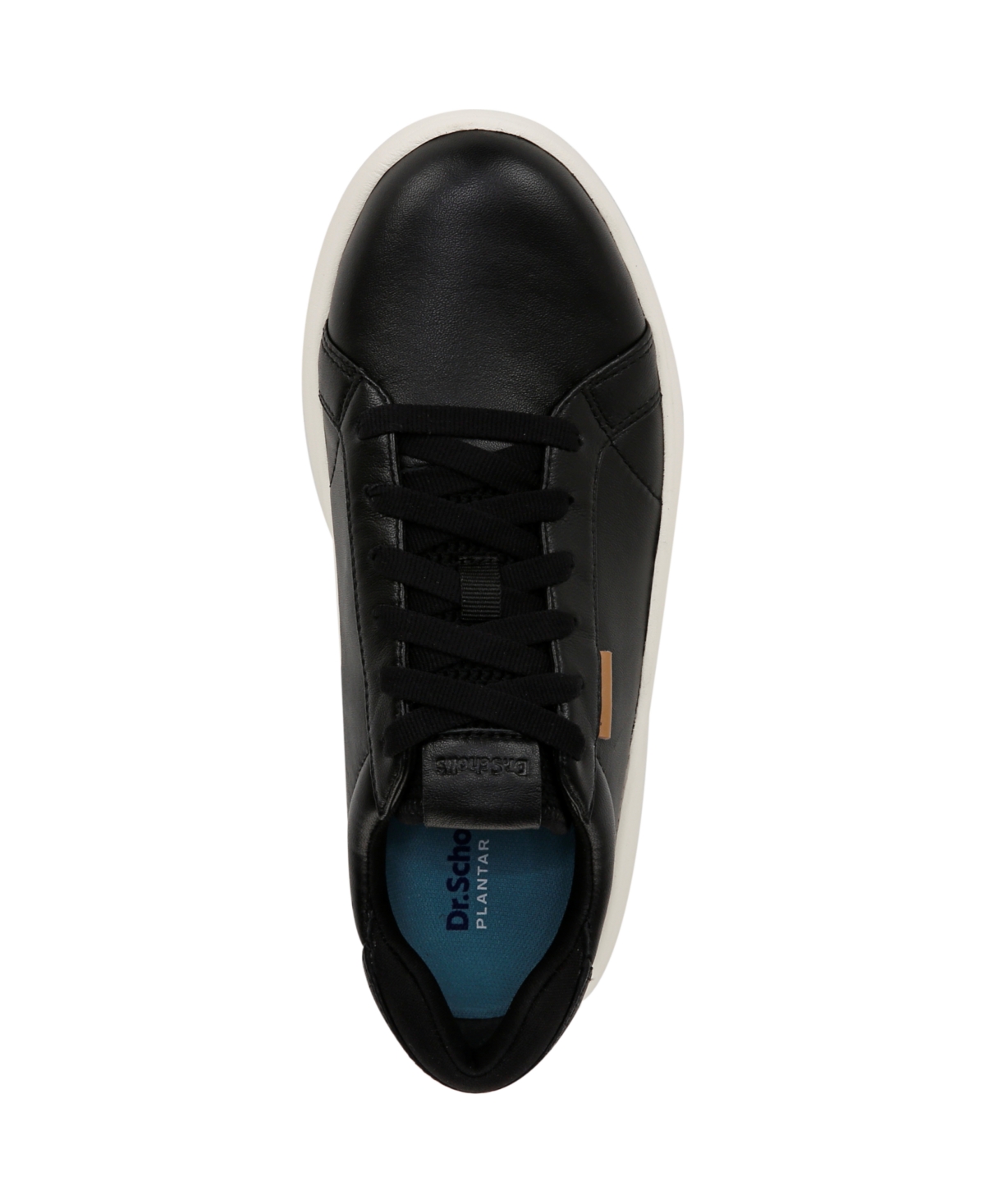 Shop Dr. Scholl's Women's Feel Good Plantar Fasciitis Lace Up Sneakers In Black Leather