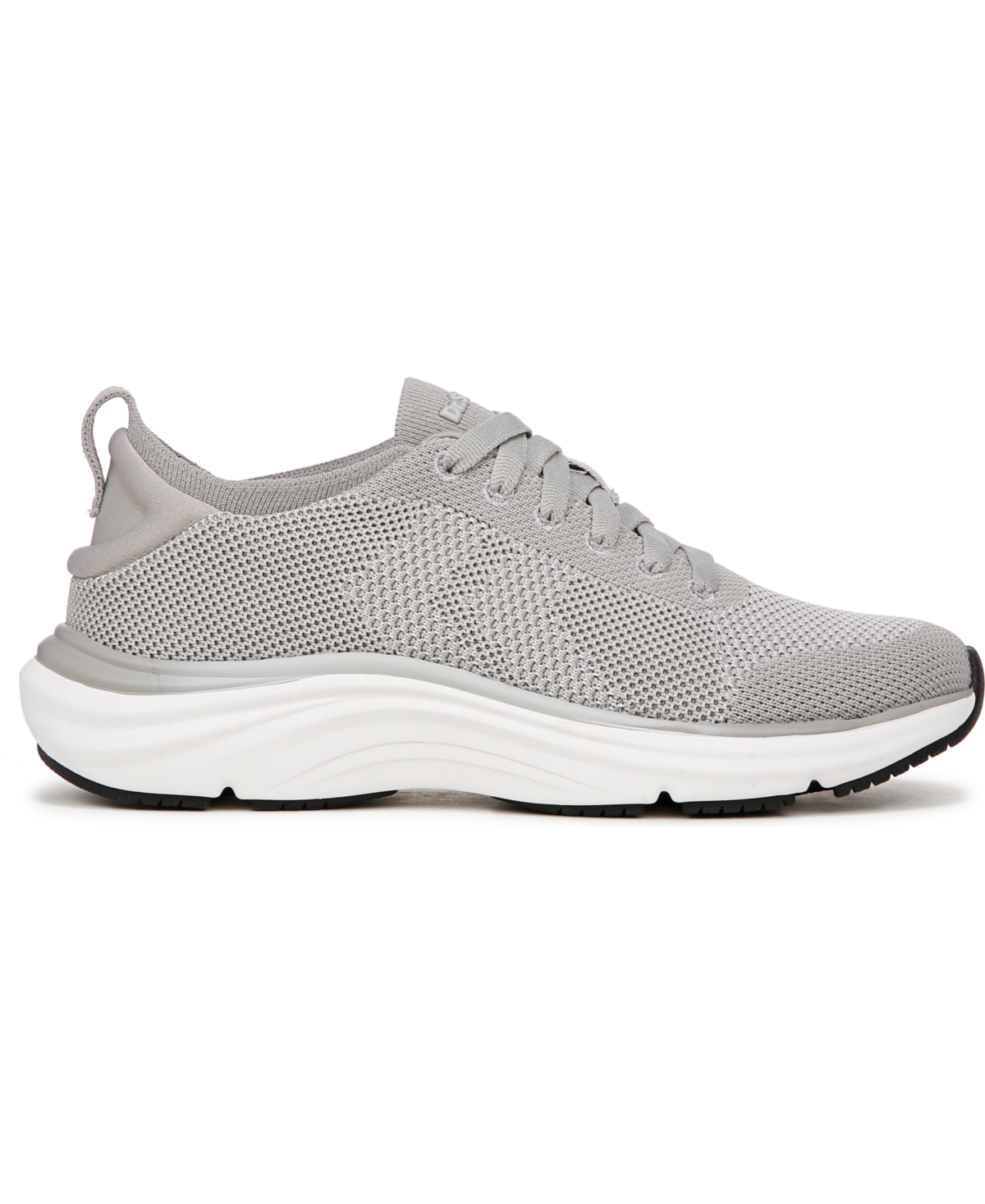 Shop Dr. Scholl's Women's Feel Support Washable Lace Up Sneakers In Light Grey Fabric