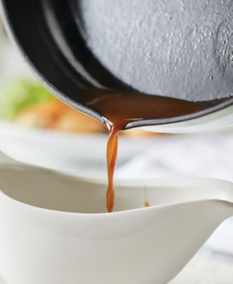 Enameled Cast Iron 12" Skillet with Helper Handle and Pour Spouts