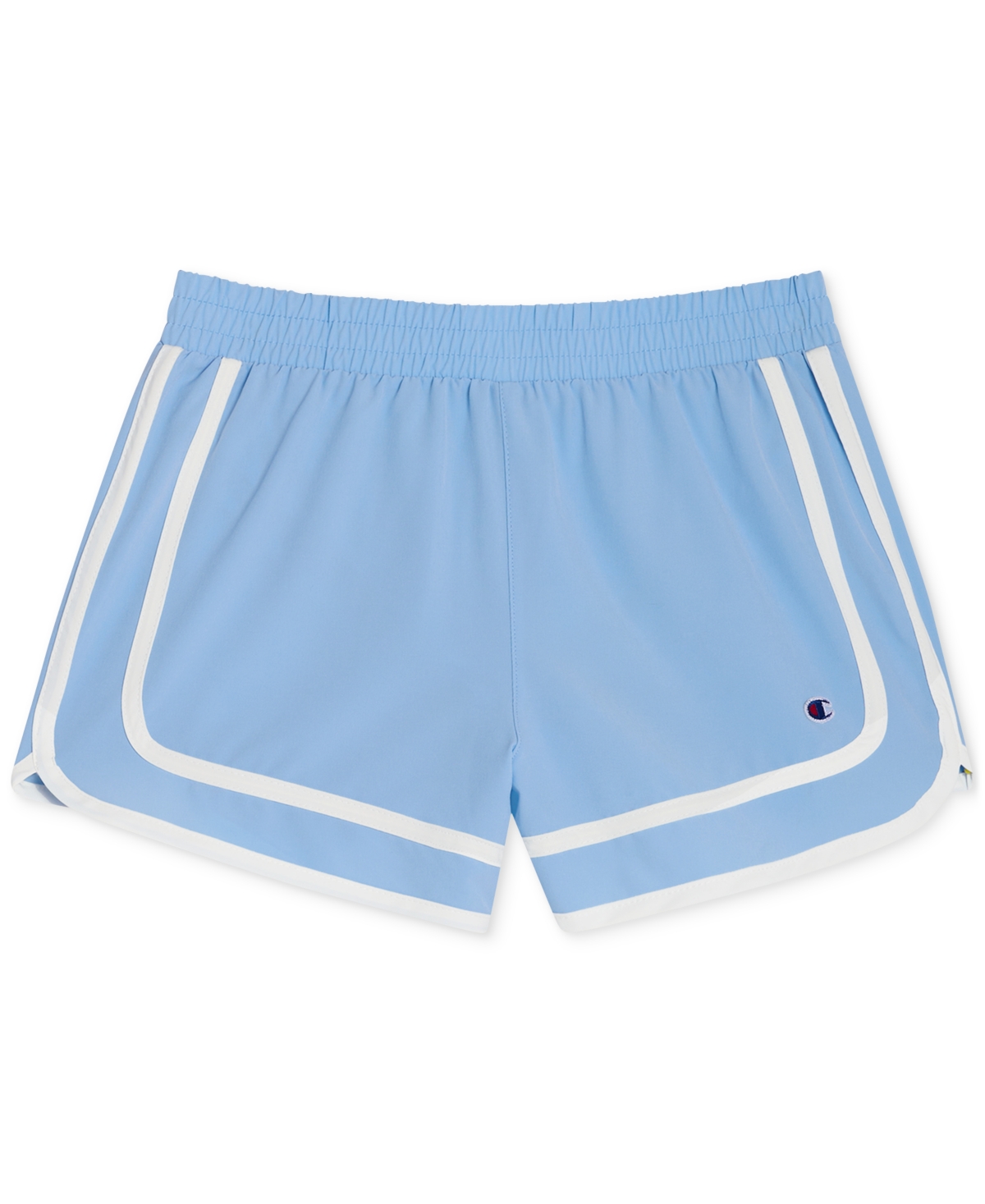 Shop Champion Big Girls Varsity Shorts In Blue