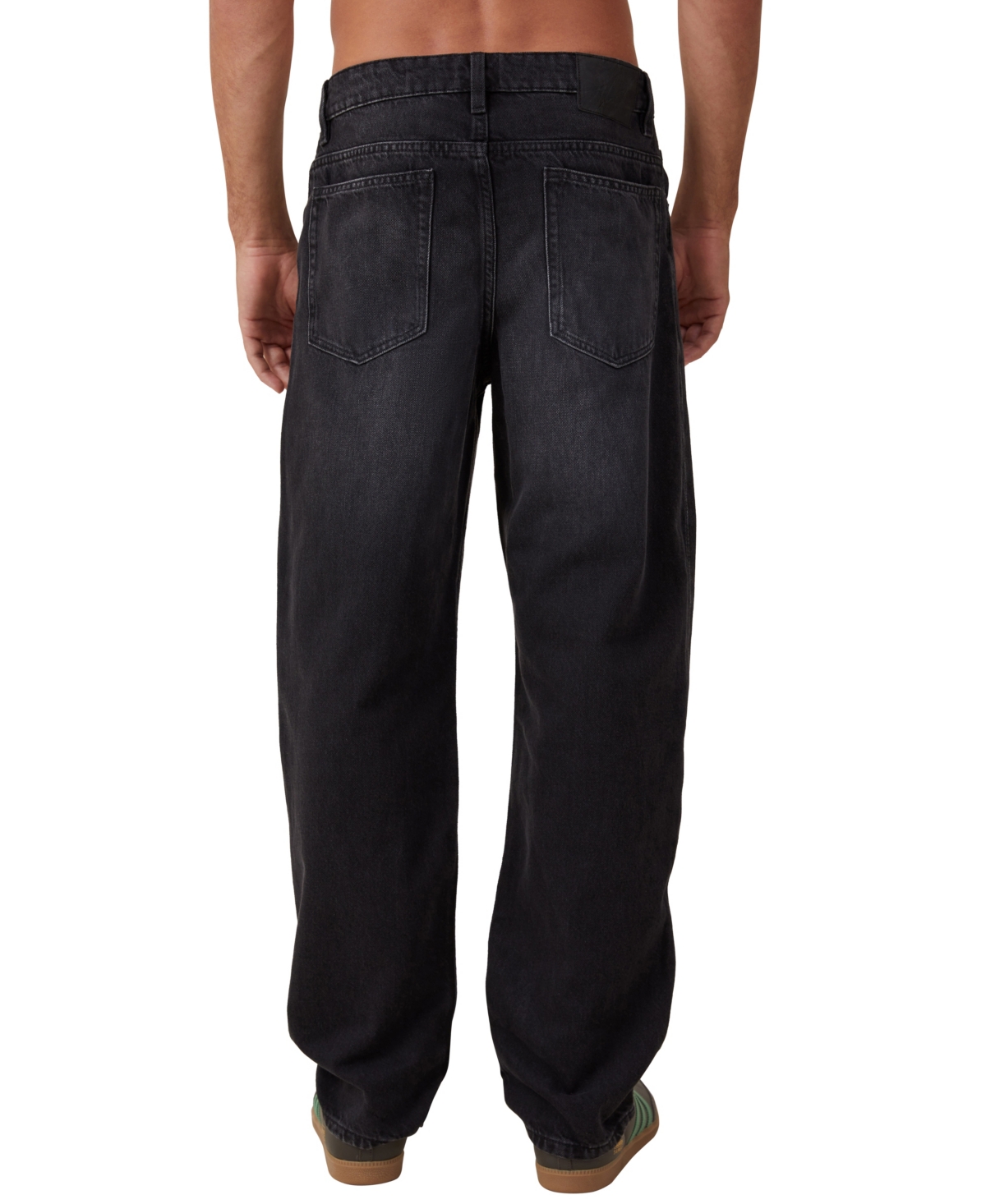 Shop Cotton On Men's Baggy Jeans In Revolve Black