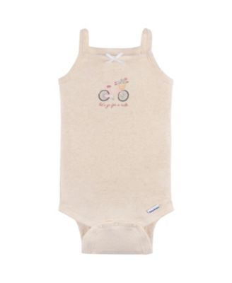 Baby Girls 4-Pack Sleeveless Onesies Bodysuits