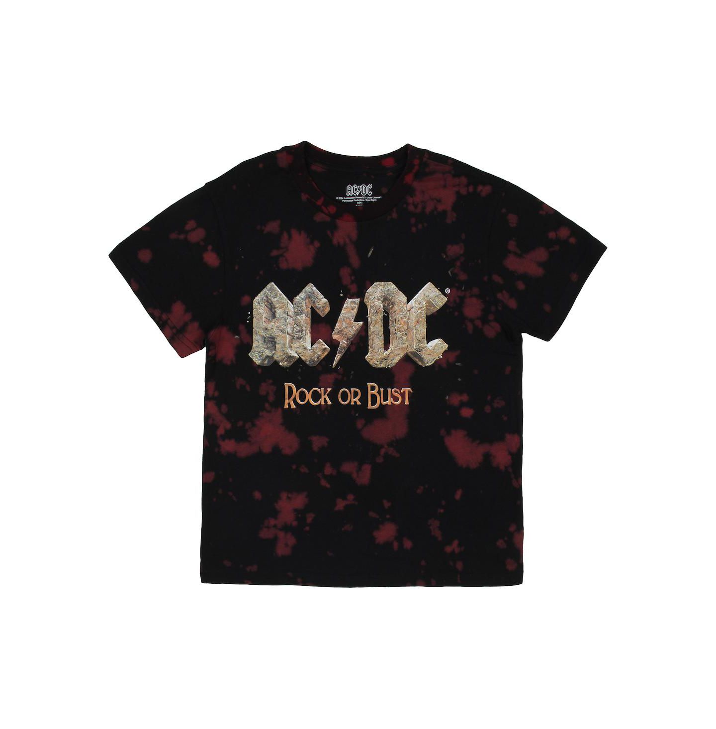Комплекты AC/DC Rock Or Bust Short Sleeve T-shirt and Lounge Shorts Combo Set-XL для мальчиков, цвет: Чёрный — фото 2