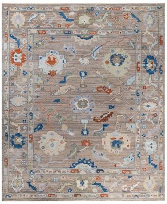 ADORN HAND WOVEN RUGS - Colorful Oushak M1945 8'2''x9'9'' Area Rug