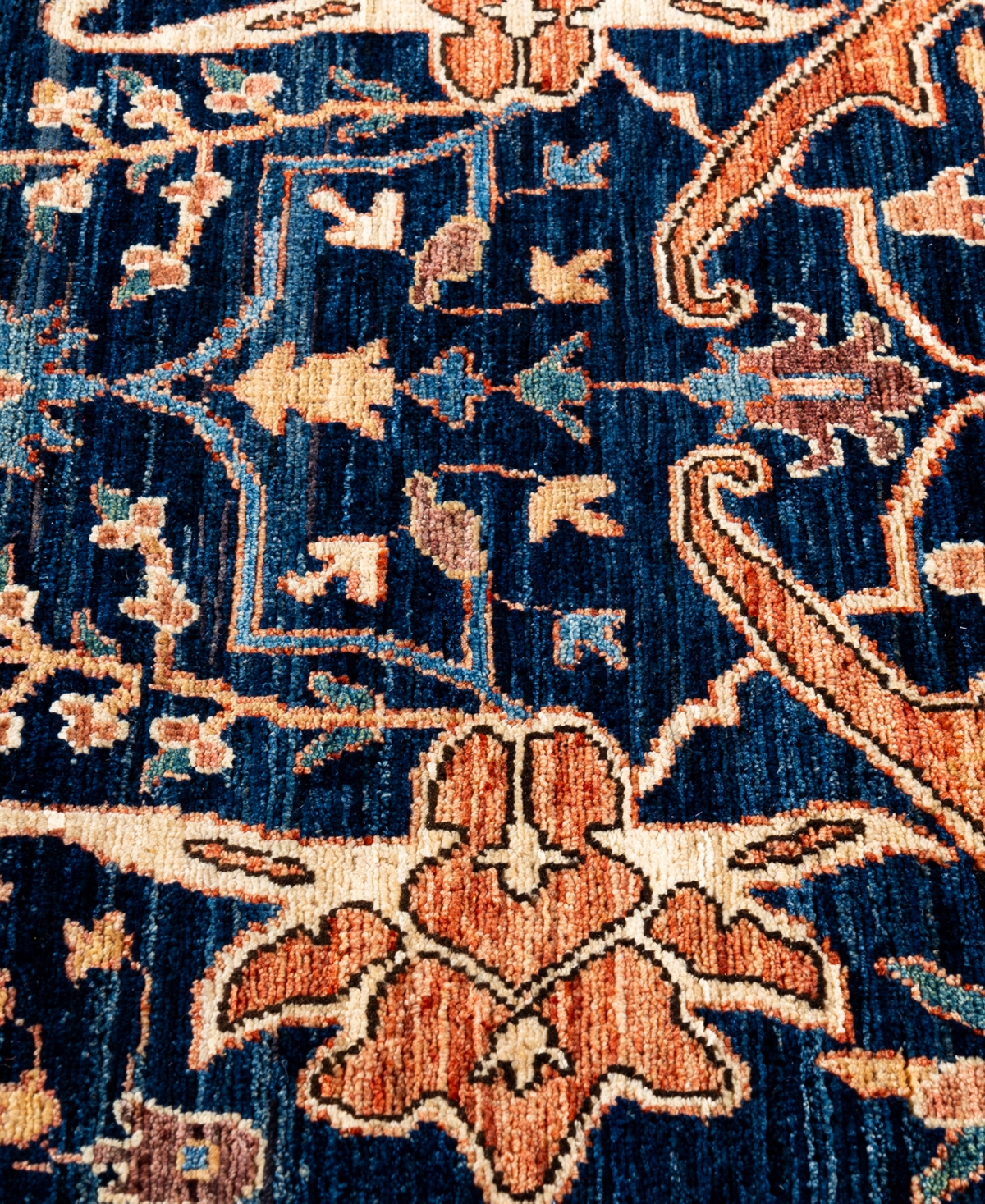 Adorn Hand Woven Rugs Serapi M1945 3'1''x4'10'' Area Rug In Blue