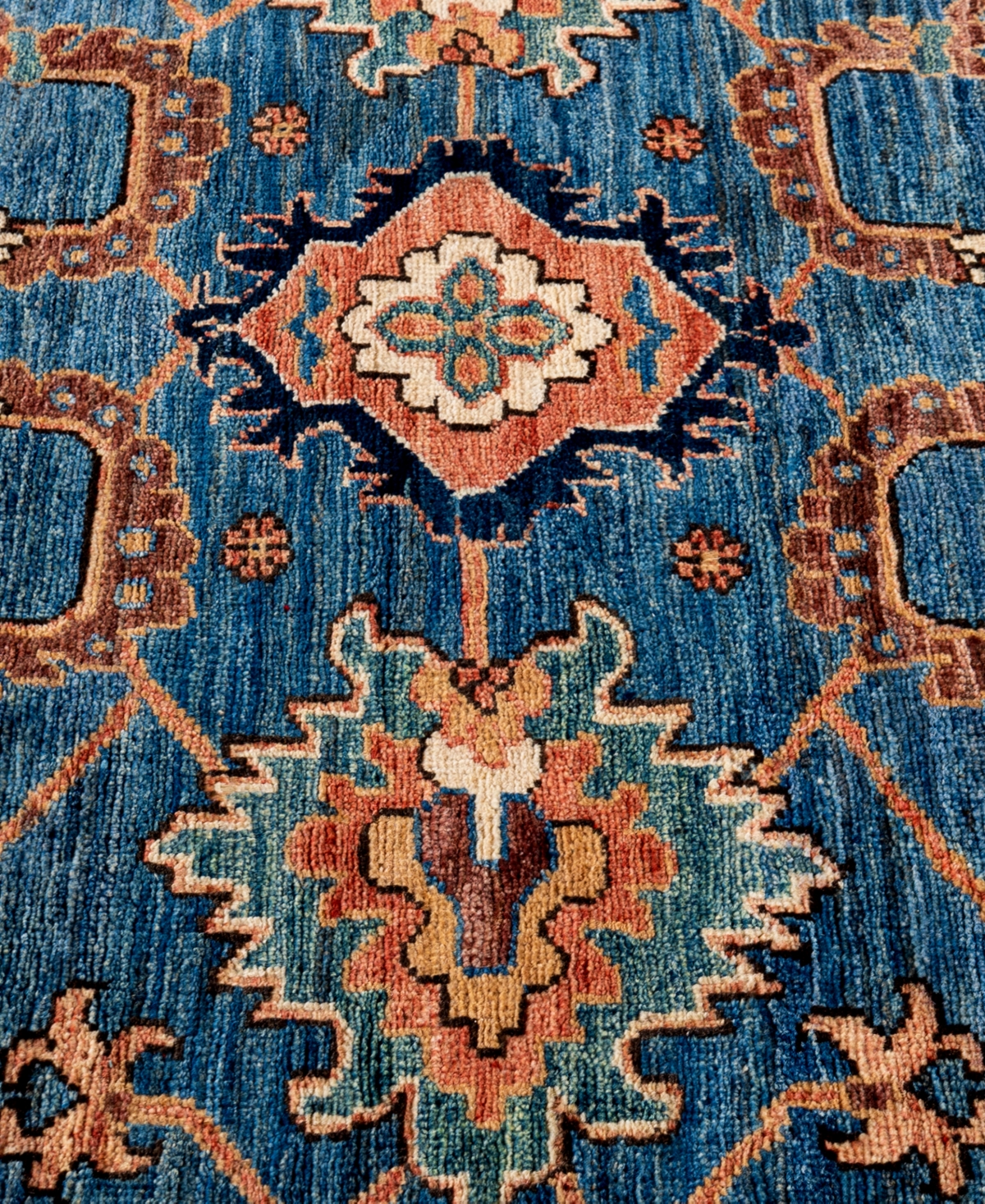 Adorn Hand Woven Rugs Serapi M1945 3'2''x4'11'' Area Rug In Light Blue