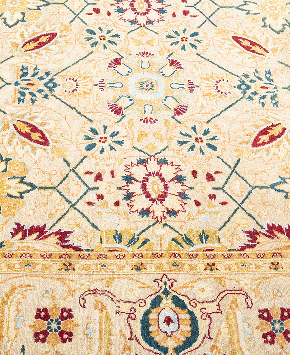 Adorn Hand Woven Rugs Mogul M1294 4'2''x6'2'' Area Rug In Ivory