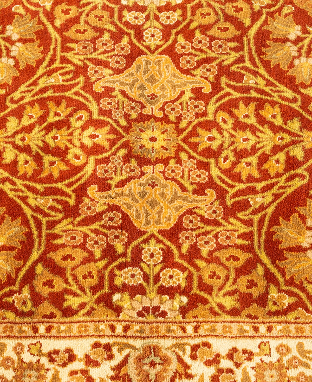 Adorn Hand Woven Rugs Mogul M1436 2'6''x8'4'' Runner Area Rug In Orange