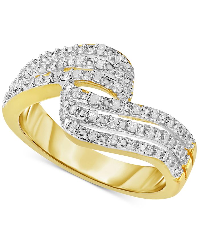 Victoria Townsend Diamond Wave Ring 1 4 ct. t.w. in 18k Gold