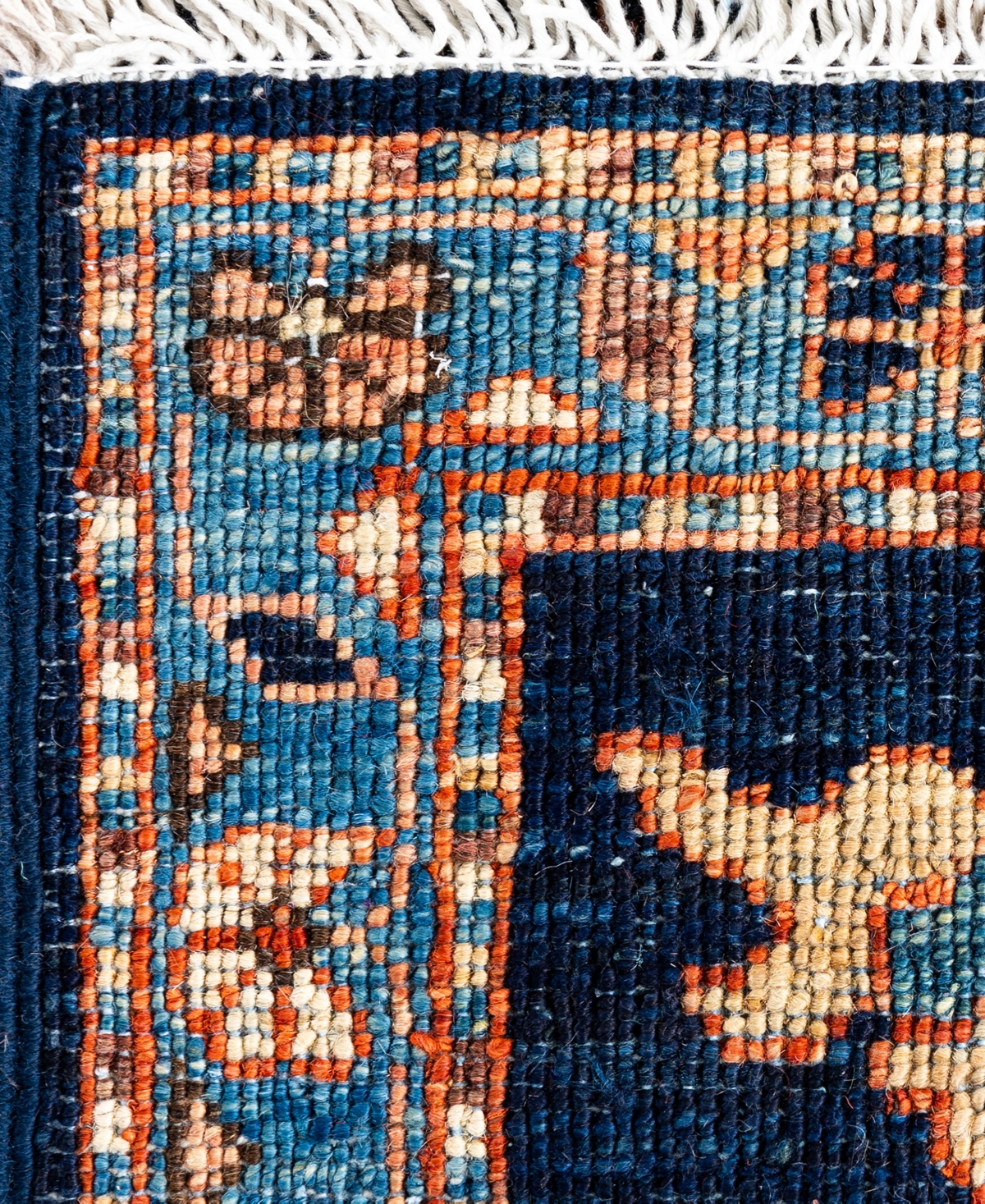 Adorn Hand Woven Rugs Serapi M1945 3'1''x4'10'' Area Rug In Blue