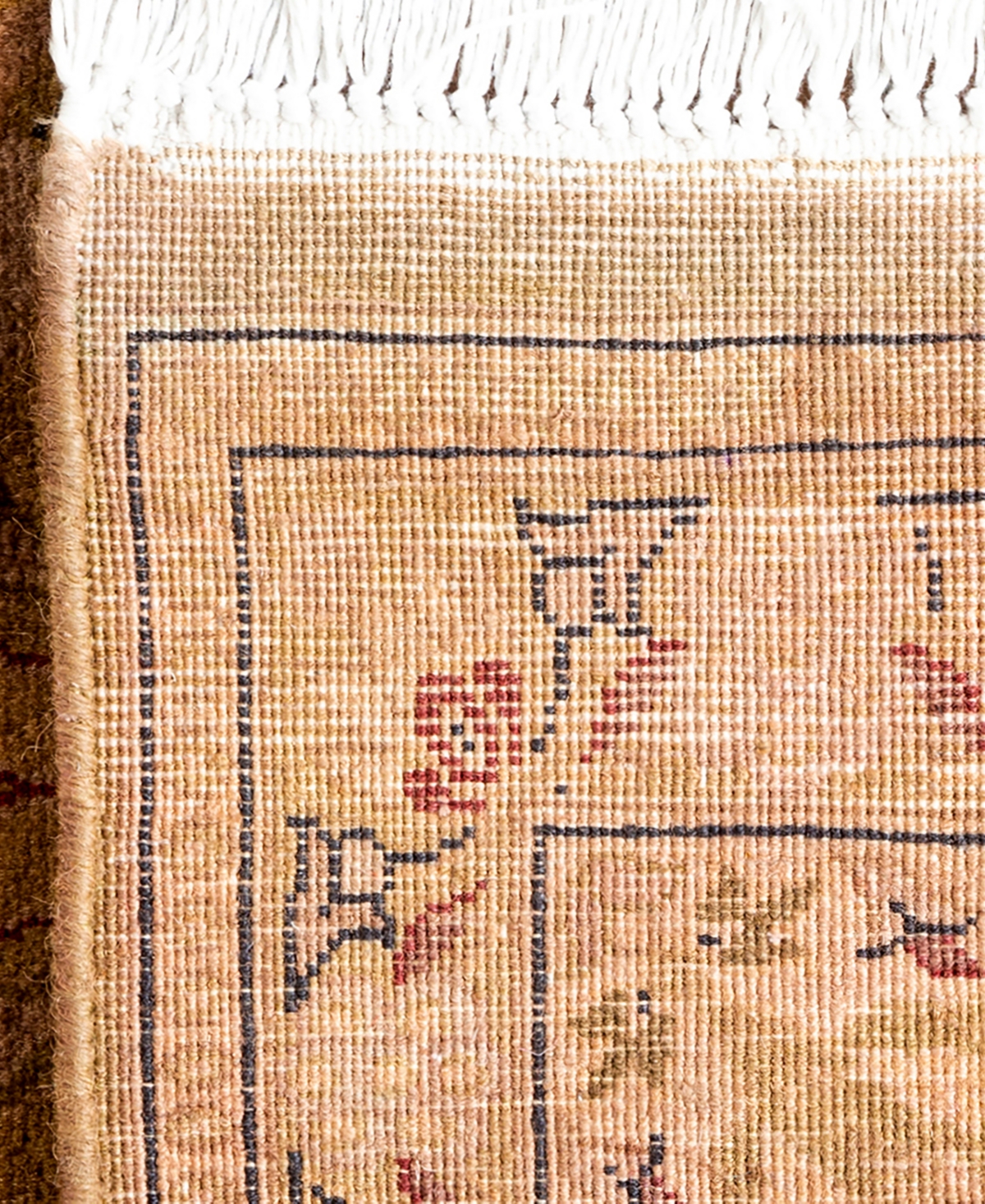 Adorn Hand Woven Rugs Fine Vibrance M1574 3'1''x12'10'' Runner Area Rug In Gold
