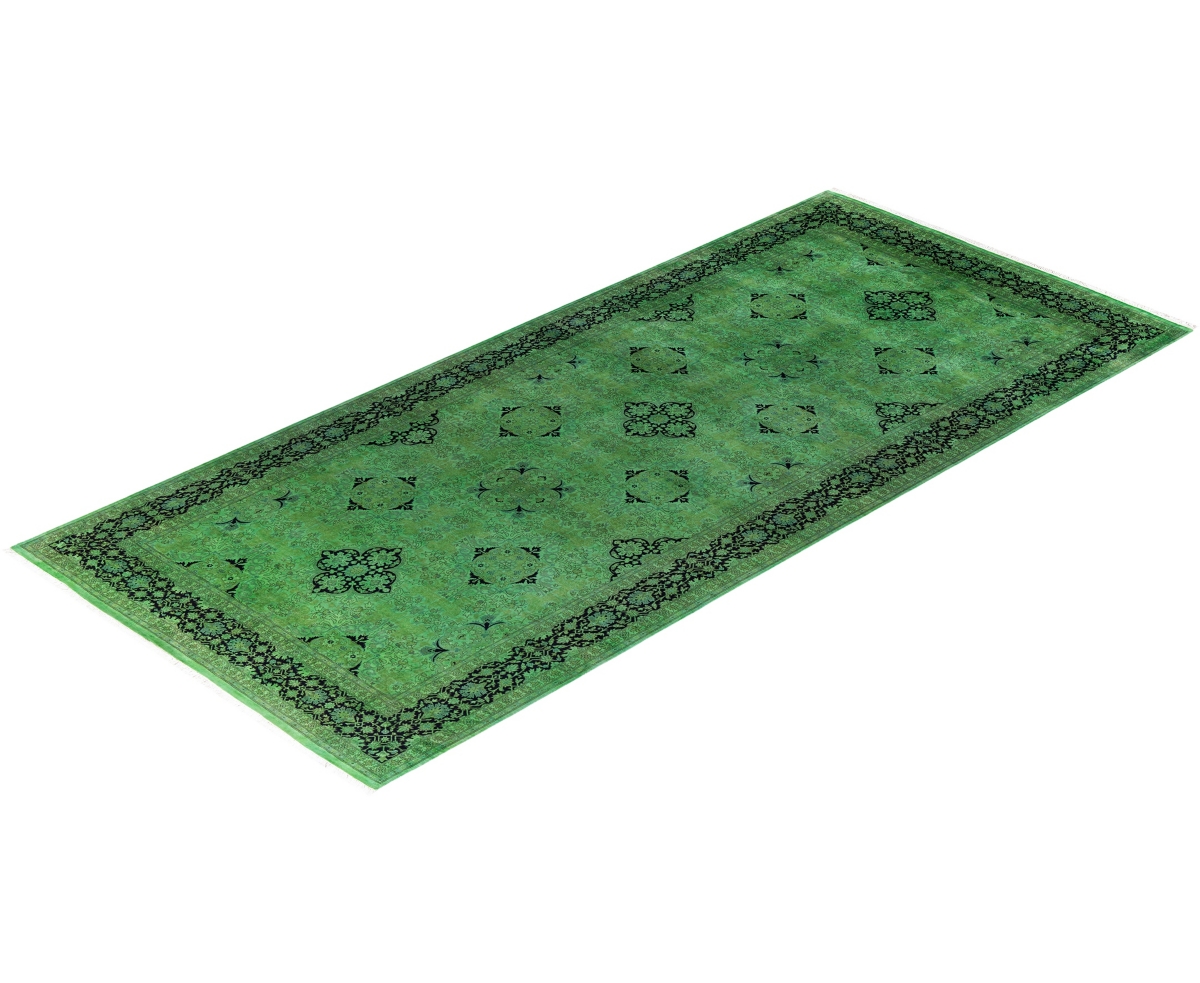 Adorn Hand Woven Rugs Fine Vibrance M1230 Rug Collection In Green