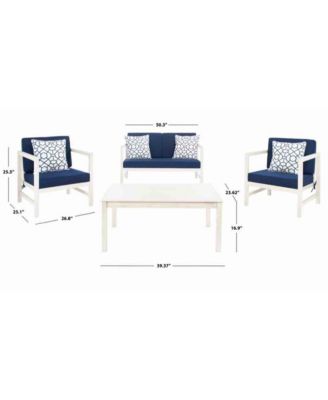 Montez 4 Pc Outdoor Set With Accent Pillows