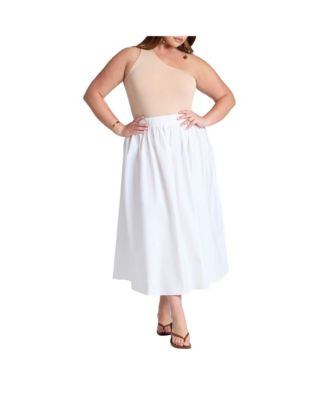 Women's Elements Midi Poplin Skirt