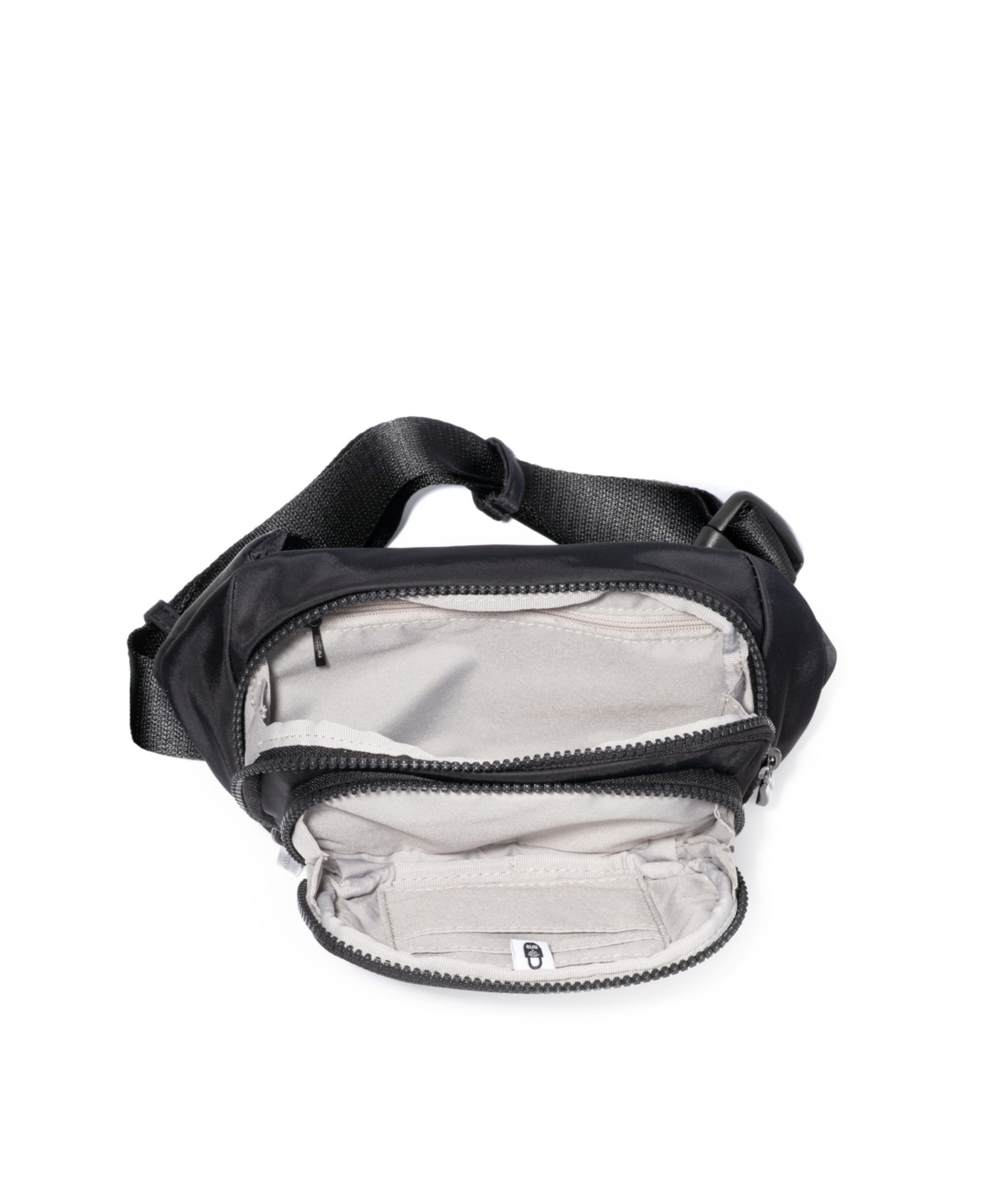 Baggallini On The Go Waist Pack Belt Bag In Black Twil