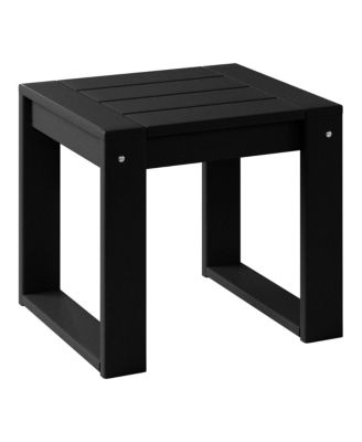 Outdoor Modern 3-Piece HDPE Patio Sofa Set with Side Table