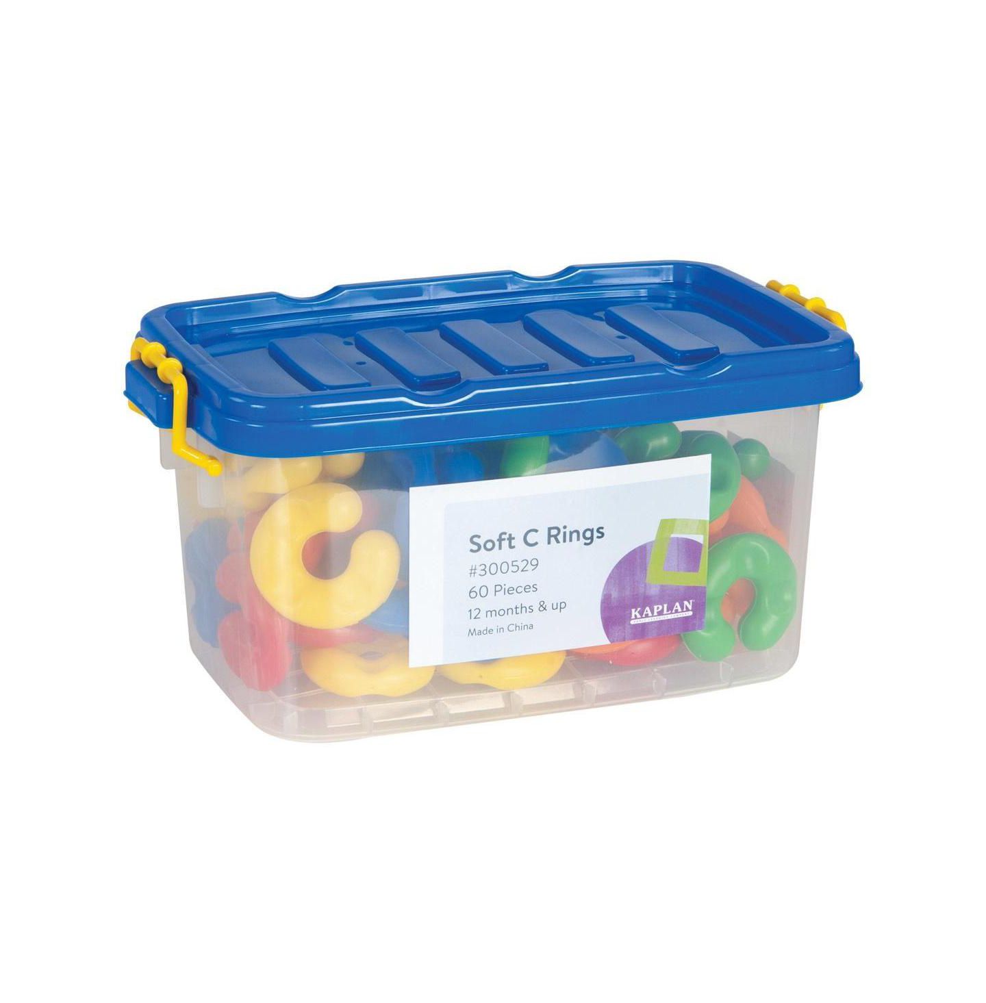 Детские конструкторы Joyn Toys Chunky Soft C Rings Building Set, 60 Pieces, Ages 12-24 Months, цвет: Assorted Pre-Pack — фото 4