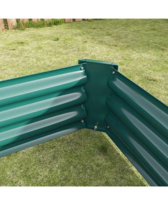 Raised Garden Bed Outdoor, 6×3×1ft , Metal Raised  Rectangle Planter Beds for Plants, Vegetables, and Flowers
