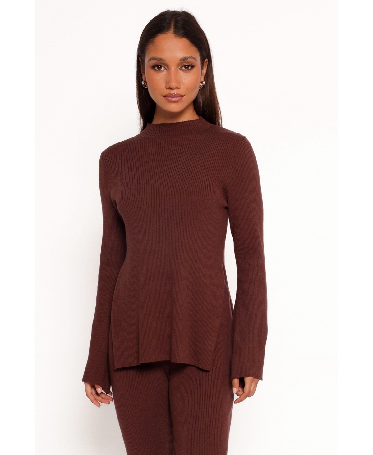 Women's Adrienne Knit Top - Brown