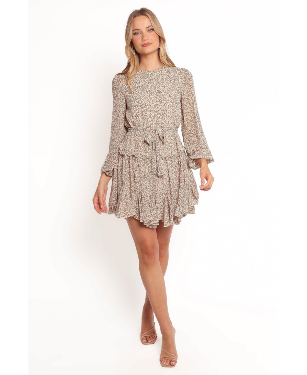 Women's Jennie Long Sleeve Mini Dress - Brown