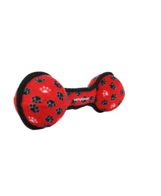 Ultimate 2 Ball Tug Red Paw, 2 Pack Durable Squeaky Dog Toy