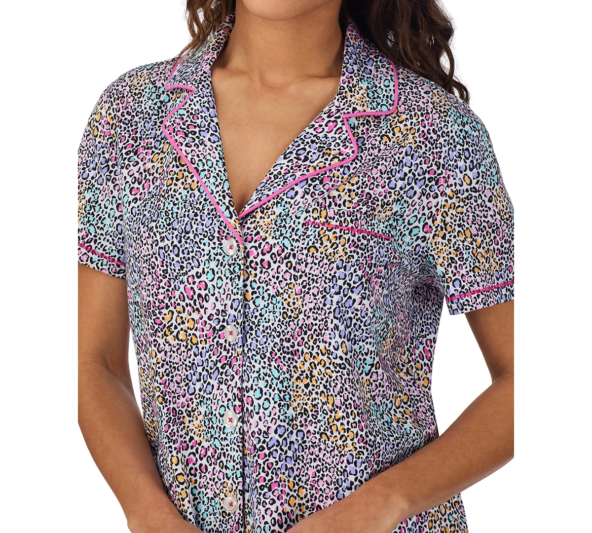 CUDDL DUDS WOMEN'S SHORT-SLEEVE CROPPED PAJAMA SET 